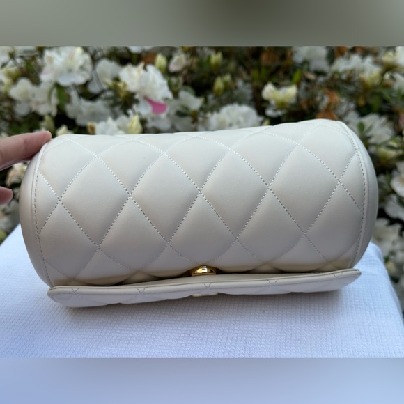 Kate Spade Quilted Leather Purse Maringue/Off White Heart to Heart Purse NWT - Picture 5 of 13